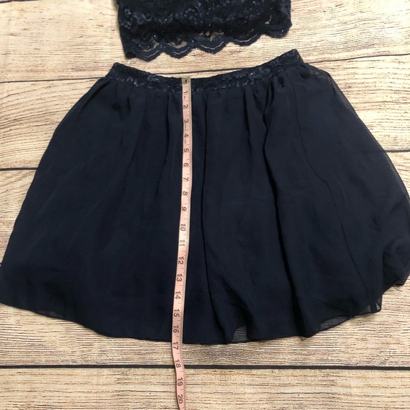 SPEECHLESS Navy Lace Chiffon Mini Party Dress - Picture 8 of 8